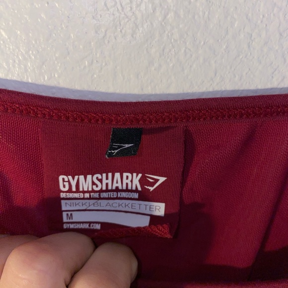 EUC | GymShark | Activewear Top | High/Low | Size Medium | Maroon - Picture 3 of 8